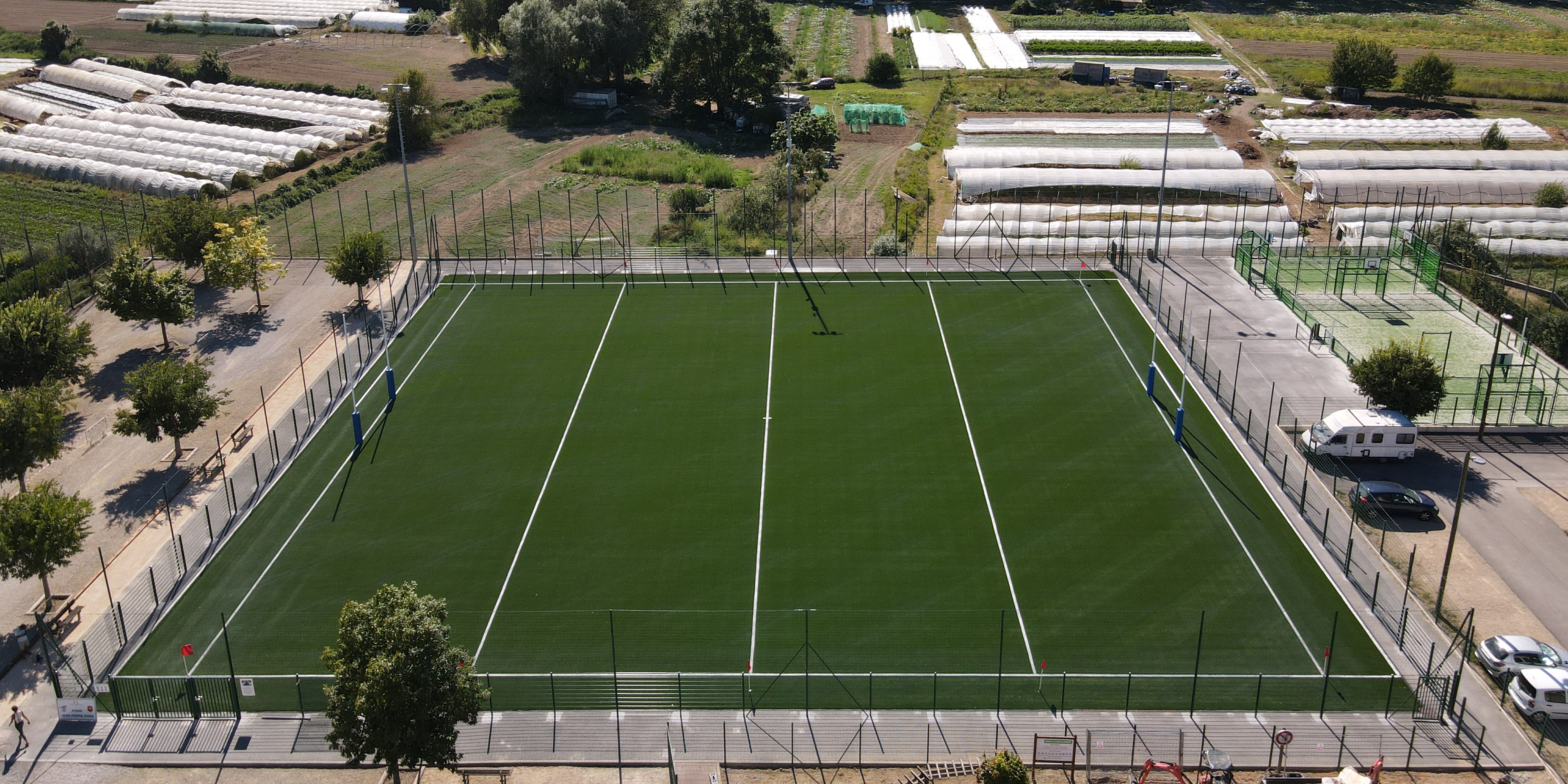 Stade Jean-Pierre Rives vue aérienne